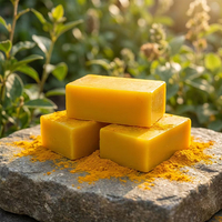 Savon en barre au curcuma et à l'acide kojique, éclaircissant pour la peau, blanchissant, éliminateur de taches brunes, traitement de l'hyperpigmentation, fait à la main, 100 g, pour tous types de peau