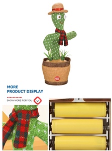 2022 vendita calda dancing <span class=keywords><strong>cactus</strong></span> per cantare danza peluche albero elettronico shake registrazione talking twisting doll kids baby game toy - Product Image 4