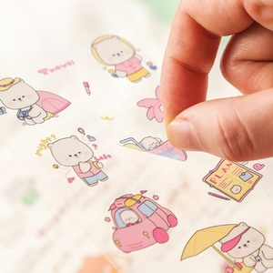 Stampa personalizzata A4 <span class=keywords><strong>A5</strong></span> A6 adesivo trasparente trasparente personalizzato adesivo del fumetto taglio bacio - Product Image 6