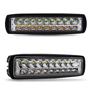 6inch 54W רכב LED עבודת אור לבן וצהוב אור suv תחזוקה זרקורים 54W אור בר עבור משאית טרקטורונים 4WD 4X4