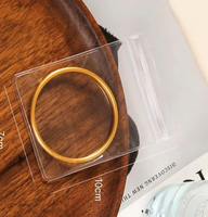 Sacs à fermeture éclair en PVC hautement transparents, épais et antioxydants, pour le rangement des boucles d'oreilles et des colliers, emballage refermable