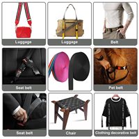HONGYI vente en gros de haute résistance durable Double canapé couches de ceinture élastique Polyester 1/2 pouces Nylon tubulaire sac sangle sangle
