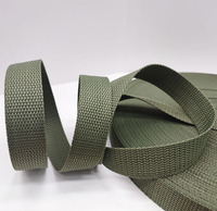 Sangle en polypropylène tissée de 10-100 mm, couleur olive, pour sacs bandoulière et attaches de bagages – Qualité supérieure – Vente en gros