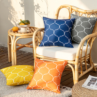 Usine En Gros Classique Dot Motif Extérieur Étanche Housse De Coussin En Stock Jardin Canapé Polyester Confortable Oreiller Couvre