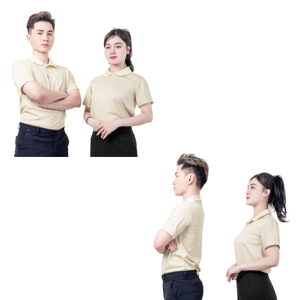 เสื้อผู้ชายผ้าฝ้าย PE แขนสั้นระบายอากาศได้ดีแห้งเร็วและทนทาน - Product Image 1