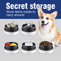 Bouteille d'eau pour chien en acier inoxydable 32 oz Emode avec pot isolé pour animaux de compagnie avec rangement