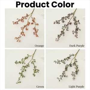 Altamente recomendado 85cm de largo al por mayor <span class=keywords><strong>Semilla</strong></span> de <span class=keywords><strong>eucalipto</strong></span> naranja de plástico Artificial para el hogar dormitorio decoración del banquete de boda - Product Image 3