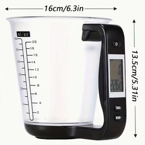Measuring Cup Kitchen <strong>Scales</strong> <strong>Digital</strong> Electronic Tool <strong>Scale</strong> with LCD Display Temperature Electronic Kitchen Measuring Cup - Product Image 5