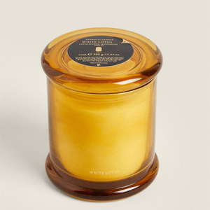 AIKUN Natural Yellow Glass Jar Aromatherapy <b>Candle</b> Home Fragrance Custom Logo Wholesale for Living Room Spa Decor - Product Image 2