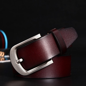 حزام رجالي عالي الجودة من الجلد الطبيعي مع مشبك فاخر - Product Image 5