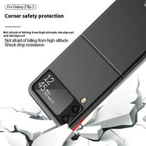 Funda protectora de color sólido mate de diseño de lujo para Samsung Z <span class=keywords><strong>Flip</strong></span> <span class=keywords><strong>3</strong></span> 4 5 6 teléfono móvil PC carcasa dura plegable - Product Image 4