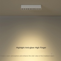 Plafonnier LED linéaire anti-éblouissement pour salon, chambre à coucher, éclairage intérieur, montage en surface, grille LED pour plafond, projecteur
