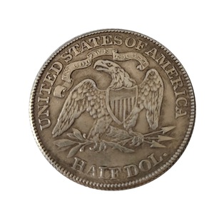 Moneda Conmemorativa de Medio Dólar Estadounidense con <span class=keywords><strong>Motto</strong></span> 1866-1879, Réplica Plateada en Plata, Acabado P Mint - Product Image 2