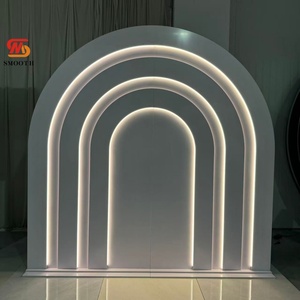 Arco de PVC con Iluminación LED, Fondo de Túnel Iluminado en Blanco para Decoración de Bodas y Eventos, Venta al Por Mayor de Fábrica - Product Image 3