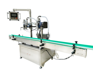 Automatische 2-Kopf-Flüssigkeitsabfüllmaschine Wasserflaschen-Verschluss-Etikettierer Öl-Milch-Lotion-Energydrink-Abfüllmaschine - Product Image 2