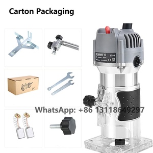 800w 1/4in Electric Adjustable Speed 6 Gear Power Trimmer Metal Blade Wood Router Machine - Product Image 5