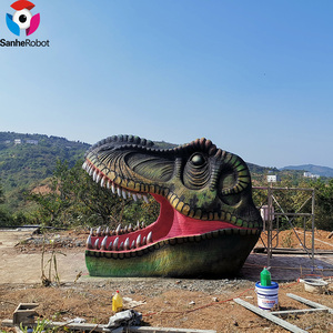Casa con cabeza de dinosaurio, entrada grande de dinosaurio, parque temático de dinosaurios, Mosasaur robótico para tomar fotos - Product Image 3