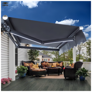 Accesorios para terraza, toldo impermeable retráctil para techo exterior, cubierta para puerta, ducha y ventana. - Product Image 1