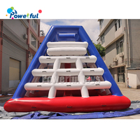 Grande Pyramide Gonflable d'Escalade, Jouets Gonflables Commerciaux pour Parc Aquatique, Tour Gonflable avec Toboggan pour Adultes
