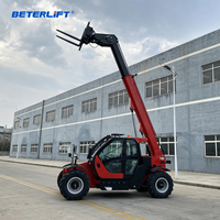 Produit phare : Chariot télescopique compact rotatif diesel 4x4 de 3, 4, 5 tonnes et 7 m pour travaux de construction