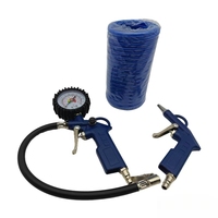 Kit de compresseur d'air 6 pièces à alimentation par gravité en acier inoxydable 600cc 3,5-5,0 bars avec pistolets de soufflage à buse de 1/4 pouce et tuyau spiralé de 5 m, personnalisable OEM