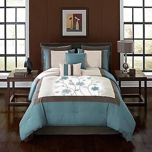 Arabia Saudita top venta diseño de ropa de cama de Reina/rey tamaño bordado edredones y edredones, hecho en china - Product Image 5