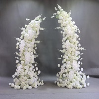 Décoration de mariage en métal, arche de fleurs artificielles réglable, écologique, faite à la main, durable, style romantique, vente en gros