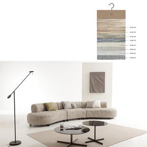 Sofá Seccional de terciopelo curvo blanco moderno sofás de sala tapizados sofás de 2 plazas muebles - Product Image 3