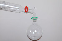 Agitateur électrique de laboratoire, cuve de réaction en verre borosilicate à couche unique avec bain chauffant et moteur, capacité 5L