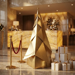 Metal Christmas <b>Tree</b> 1.5M <b>Standing</b> Indoor Decorative Holiday Decoration High Quality Easy Installation - Product Image 1