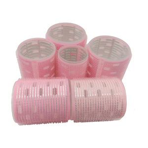 <span class=keywords><strong>Bigoudis</strong></span> auto-agrippants roses en gros avec logo personnalisé, sans chaleur, en <span class=keywords><strong>velcro</strong></span>, avec feuille d'aluminium - Product Image 1