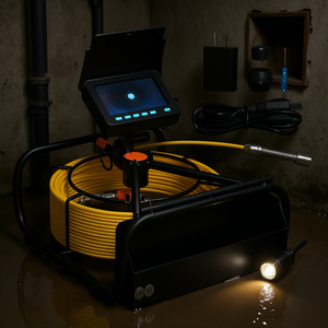 Caméra d'inspection industrielle pour canalisations, 30 m, étanche IP68, lumières LED, fonction DVR, pour canalisations murales domestiques - Product Image 2