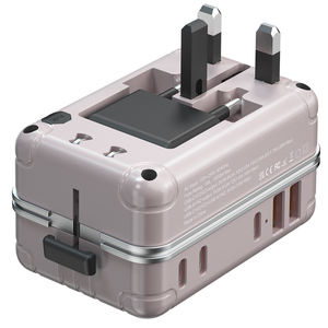 Nuova valigia creativa Design universale adattatore da viaggio EU US UK AUS Plug All in One GaN PD 35W veloce adattatore da viaggio - Product Image 5