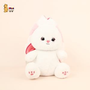 Super doux PP coton lapin jouets peluche lapin avec <span class=keywords><strong>carotte</strong></span> longue peluche fermeture éclair jouet matériau en caoutchouc Durable - Product Image 3