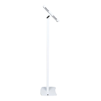 Support de sol réglable en aluminium pour tablette, rotation à 360 degrés, main libre, anti-vol pour ipad et pc, 1 pièce