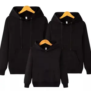 Kaus Hangat Polos Kustom Populer Hoodie Wanita Polos Uniseks Warna Polos Pakaian Hoody Keluarga Pakaian Sesuai dengan Hoodie Pria