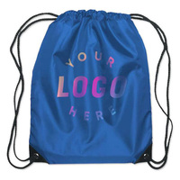 Sac à cordon en polyester personnalisé avec logo par sublimation, imperméable, pour le sport et la gym, avec logo