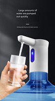 Pompe à eau électrique USB mini automatique pour bouteille d'eau potable de 20 litres, style veilleuse LED