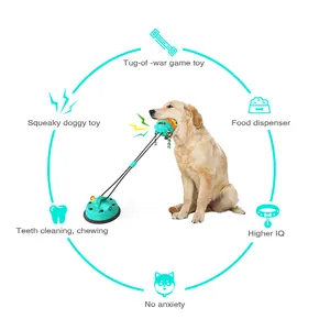 Toptan dayanıklı ABS TPR Pet enayi isırma oyuncak köpek oyuncak interaktif halat ile