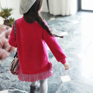 Nouvelles Robes de Soirée Formelles Occidentales pour Filles, Design Moderne, Taille Empire Rouge, pour Enfants - Product Image 2