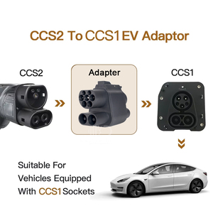 <span class=keywords><strong>Goodev</strong></span> Tech GDE-DC-2T1N07 Nuevo Adaptador de Carga DC para Vehículos Eléctricos, Convertidor Combinado CCS2 CCS1, Negro Mate, Certificado FCC, IP44, 250A, para Vehículos Eléctricos y Energía Solar - Product Image 4