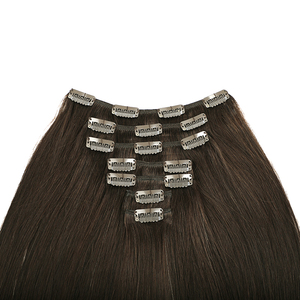 Extensión <span class=keywords><strong>de</strong></span> <span class=keywords><strong>cabello</strong></span> Remy sin costuras para mujer, <span class=keywords><strong>extensiones</strong></span> <span class=keywords><strong>de</strong></span> <span class=keywords><strong>cabello</strong></span> humano virgen con <span class=keywords><strong>Clip</strong></span> - Product Image 2