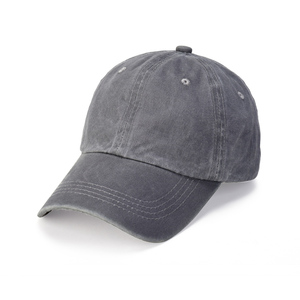 Promotional Private Label Distressed Washed Street Style Sporty Dobby Design <b>Baseball</b> <b>Cap</b> - Product Image 3