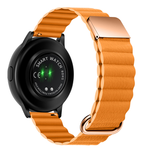 Pulsera de cuero de 20mm y 22mm, correa de lazo magnético, correa de lujo para Samsung HUAWEI Amazfit <span class=keywords><strong>Garmin</strong></span>, <span class=keywords><strong>accesorios</strong></span> para reloj inteligente - Product Image 4