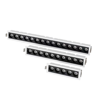 Meilleure vente 10W & 20W SMD Aluminium LED Linéaire Grille de Lumière Anti-Éblouissement Design pour Hôtels et Intérieurs Modernes