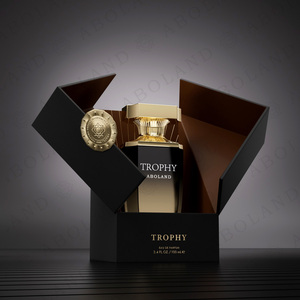 Aboland Trophy Eau de Parfum 100ml Boîte Rigide Logo Doré Feuille d'Or Doublure en Satin Emballage Cosmétique Haut de Gamme - Product Image 2