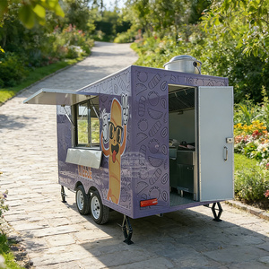 CE DOT Custom Coffee Trailer Stainless Steel Full Tailor Made Barista For Burger Fast Food Street Vending Mobile Kitchen - Product Image 6