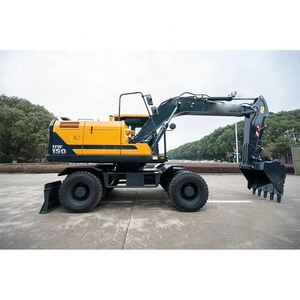 Excavadora de Ruedas HW150 con Cucharón de 0.58m³ y Motor Diésel de 125kW, Excavadora Hidráulica de Alta Calidad en Oferta - Product Image 1