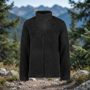 Cortavientos para Hombre de Alta Calidad con Cierre, Cuello Alto, Diseño Personalizado Finer Threads, Color Sólido Estándar, Lona Imitación Berber - Product Image 3