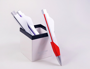 Nouveau stylo à bille pliable en plastique blanc promotionnel et créatif, cadeau de papeterie pour étudiants, stylo personnalisé - Product Image 3